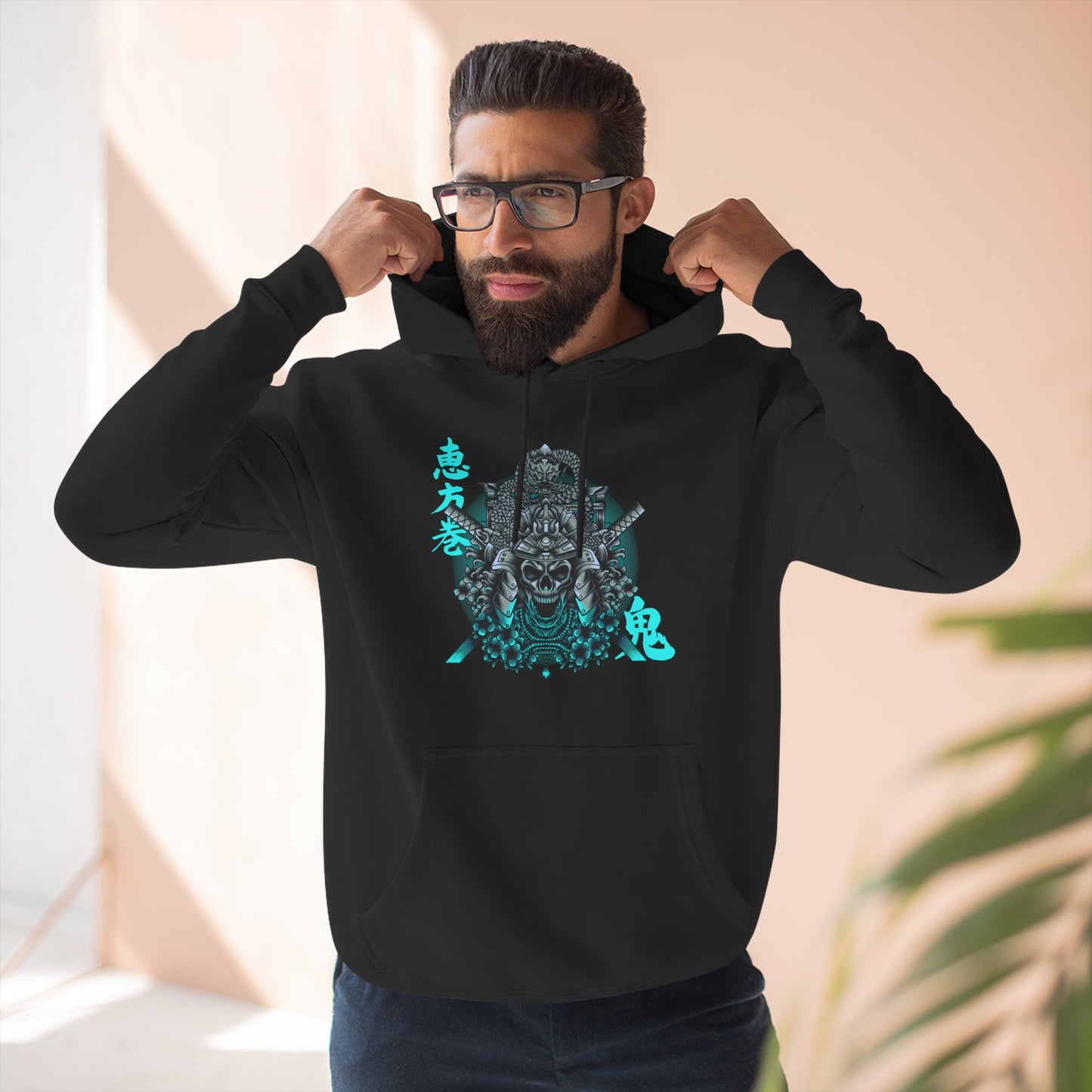 Samurai Three-Panel Fleece Hoodie