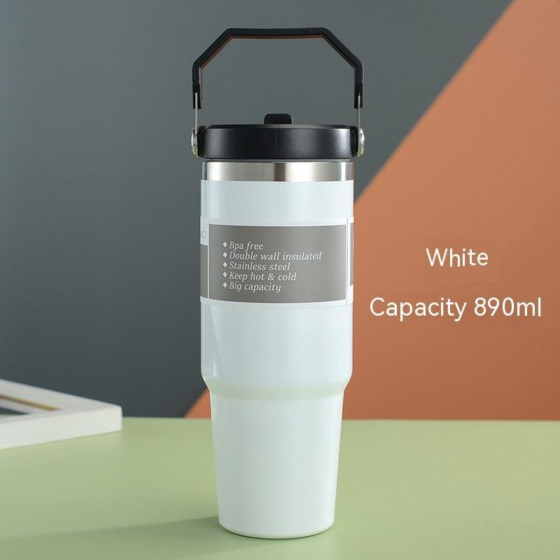 Portable Car Cup Stainless Steel Coffee Tumbler Cup - Mugs and Threads