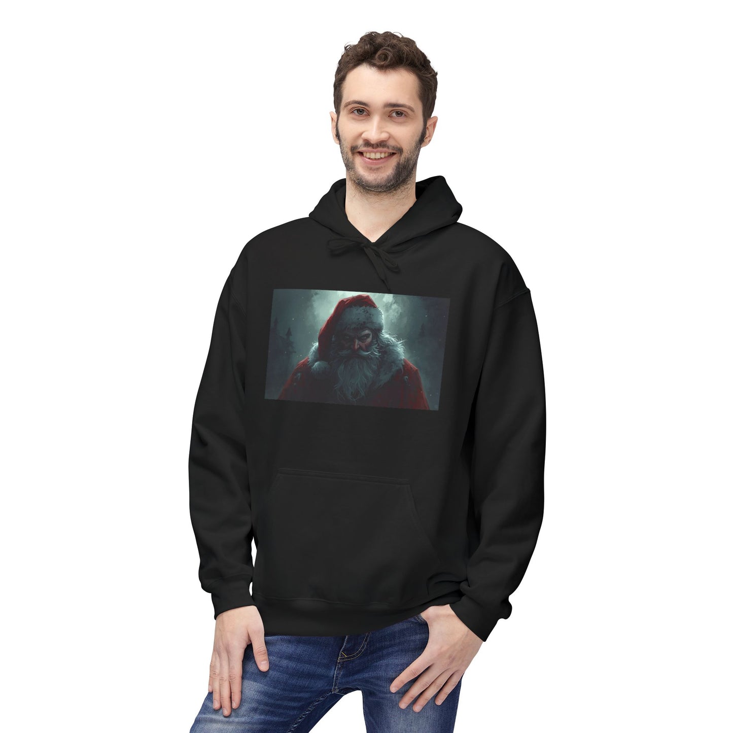 Dark Santa Clause Fleece Hoodie