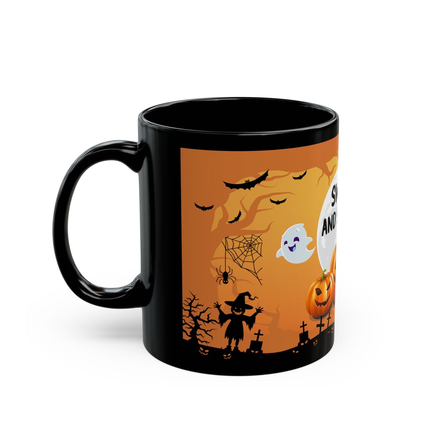 Coffee Mug Pumpkin Design Halloween
