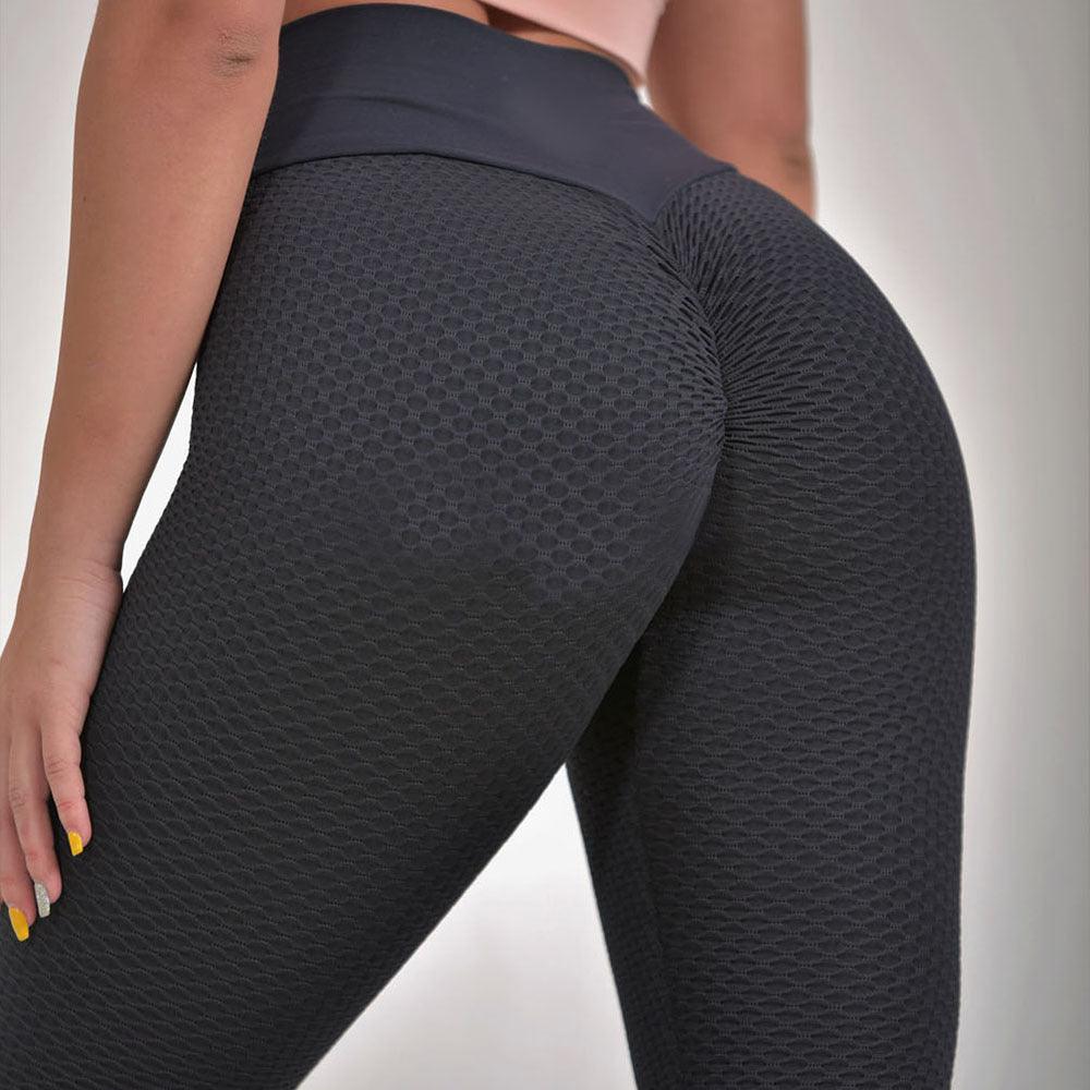 Women's Seamless High-Waist Plaid Yoga Gym Leggings - Mugs and Threads 