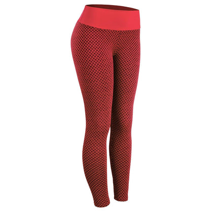 Women's Seamless High-Waist Plaid Yoga Gym Leggings - Mugs and Threads 