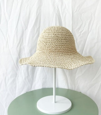 Women's Foldable Straw Sun Hat – Beach & Holiday Essential - Mugs and Threads 