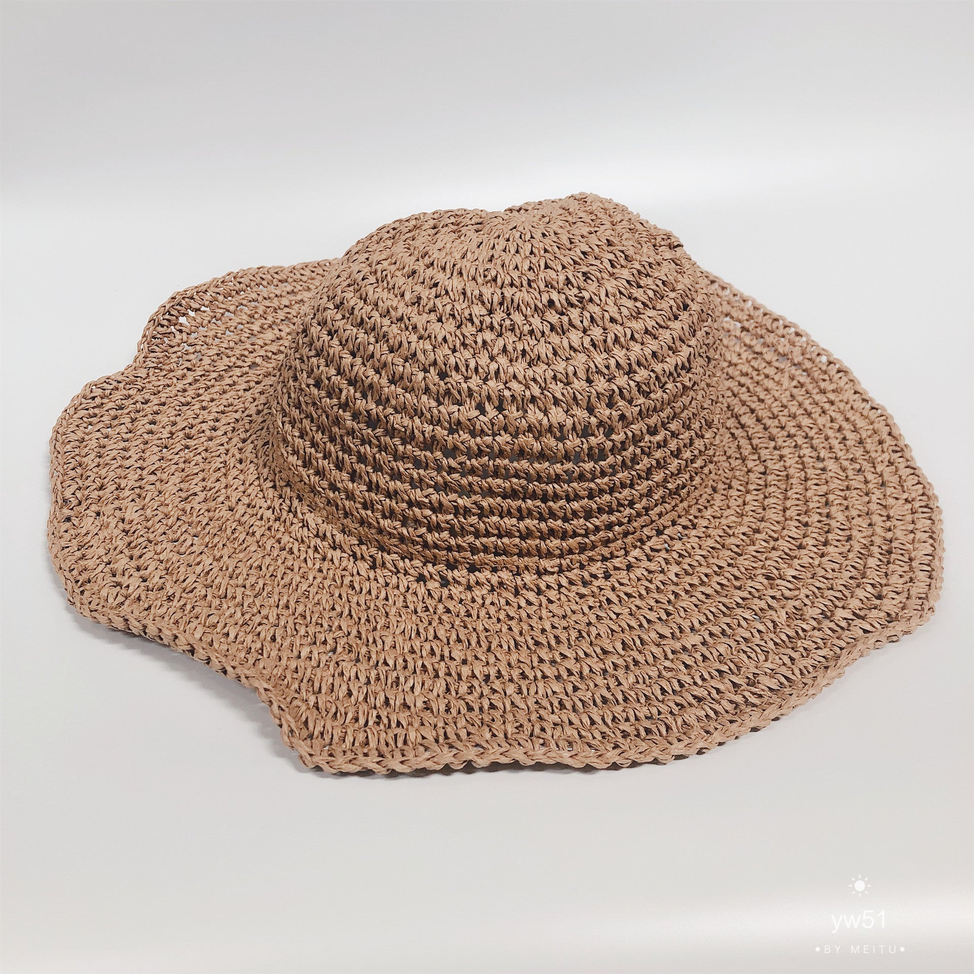 Women's Foldable Straw Sun Hat – Beach & Holiday Essential - Mugs and Threads 
