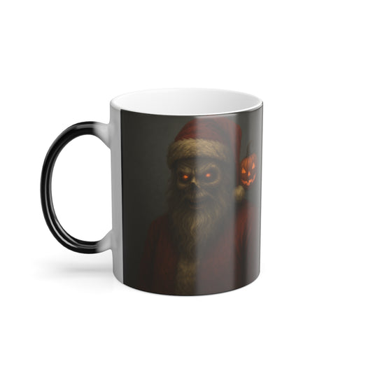 Mug Dark Halloween Santa Color Morphing 11oz