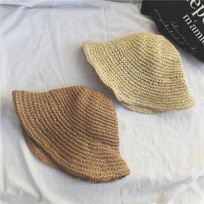 Women's Foldable Straw Sun Hat – Beach & Holiday Essential - Mugs and Threads 