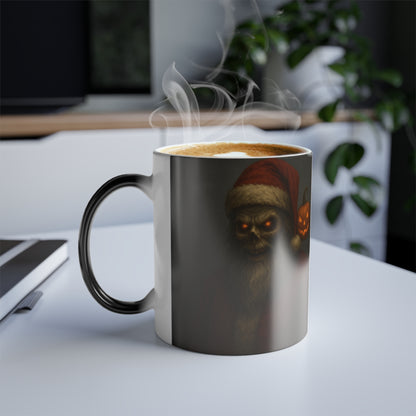 Mug Dark Halloween Santa Color Morphing 11oz