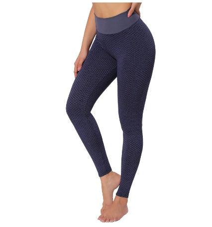 Women's Seamless High-Waist Plaid Yoga Gym Leggings - Mugs and Threads 